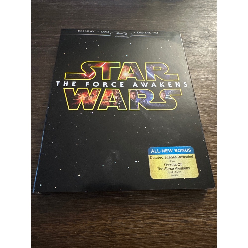 Star Wars‎ The Force Awakens Blu-ray DVD Bonus Features Slipcover Episode VII